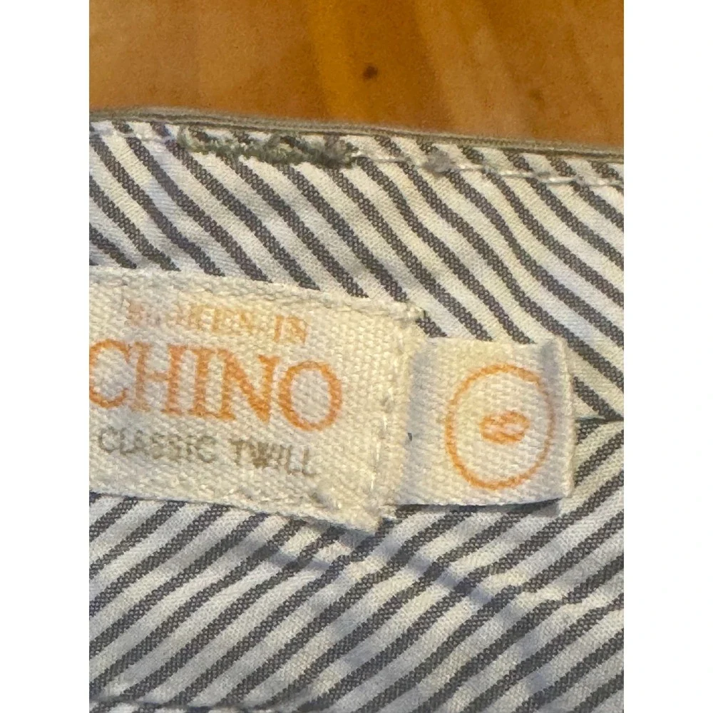 J. Crew Chino Shorts W‎ Size 6 Olive Green Weathered Classic Twill Cotton Preppy